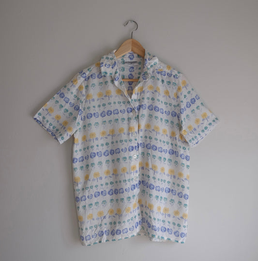 [frizzy finds] floral button up short sleeve