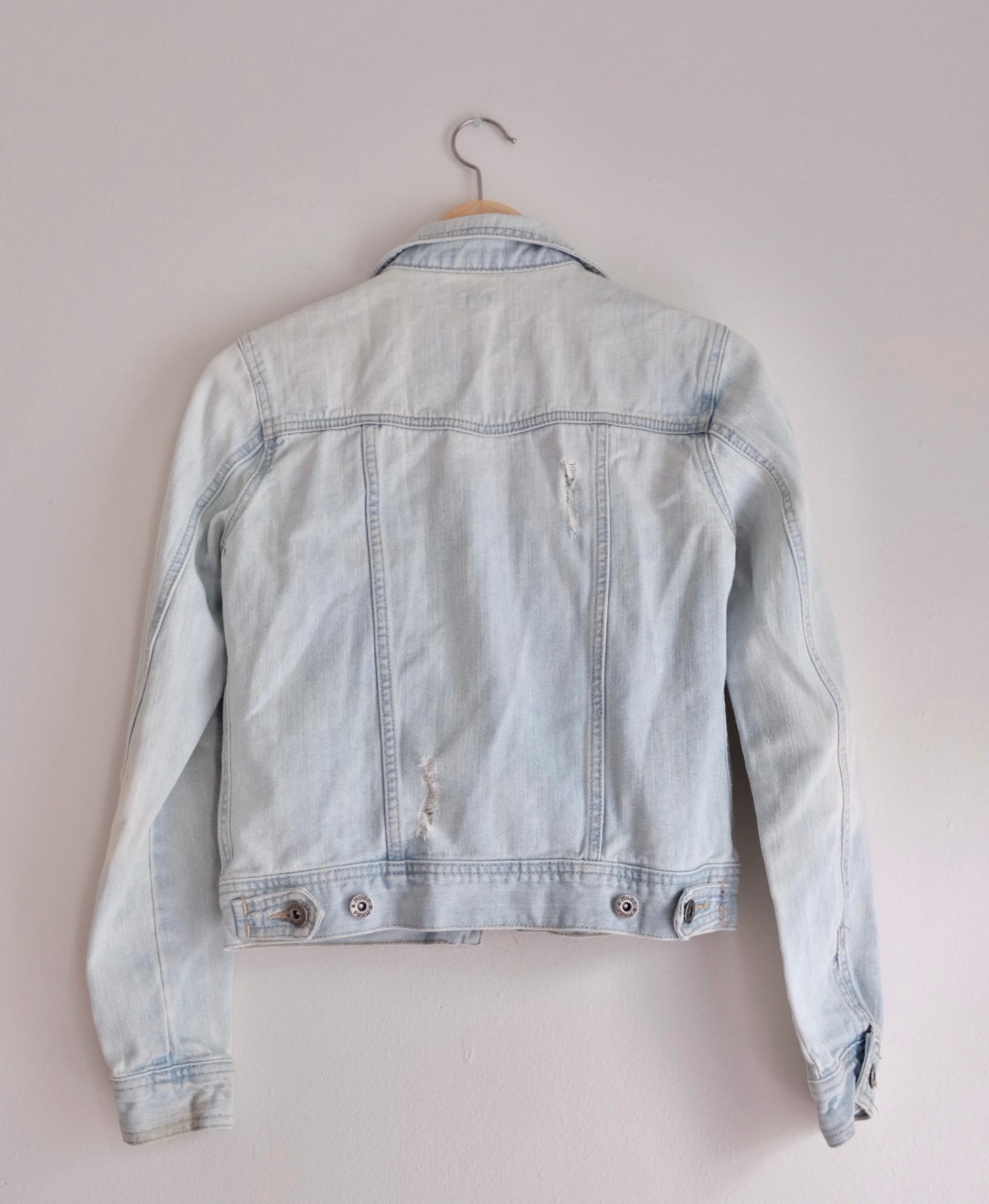 jean jacket with two hearts